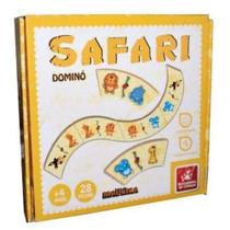 Domino 28 Peças Safari - Brincadeira De Criança