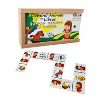Dominó Animais Libras Jogo Pedagógico Brinquedos Educativos Inclusão Infantil Escolar Carlu Criança 4 anos Dominó Animais Libras Jogo Pedagógico Brinquedos Educativos Inclusão Infantil Escolar Carlu Criança 4 anos