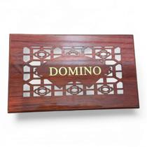 Dominó Caixa de Madeira 28 Peças Resina Profissional Dominó Caixa de Madeira 28 Peças Resina Profissional