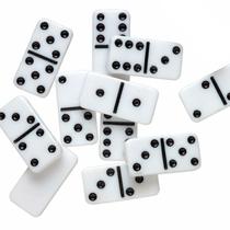 Domino Classico Em Plastico Grosso 7mm Na Lata Metal Resistente 28pcs Art Brink Domino Classico Em Plastico Grosso 7mm Na Lata Metal Resistente 28pcs Art Brink