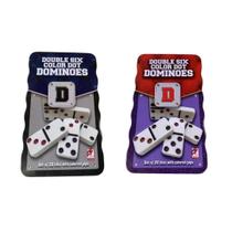 Dominó Com Caixa Metálica 28 Peças Pedra D Osso Profissional Dominó Com Caixa Metálica 28 Peças Pedra D Osso Profissional