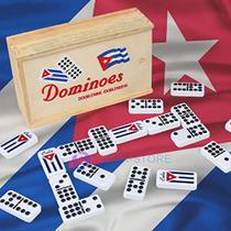 Domino Cubano de Duplo Nove com Bandeira Cubana - Fichas Resistentes - Artist Unknown