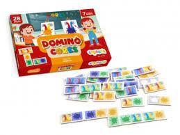 Domino das Cores Jogo Educativo em Madeira .