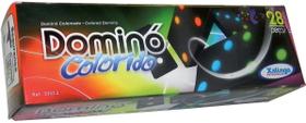 Domino de madeira-pingos color - XALINGO