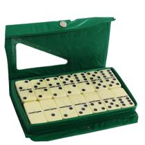 Dominó De Osso 6mm 28 Peças Com Estojo Colorido Casual