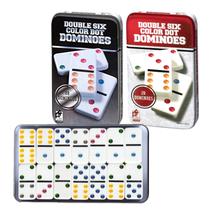 Dominó De Osso Profissional Colorido Jogo Estojo 28 Peças Dominó De Osso Profissional Colorido Jogo Estojo 28 Peças