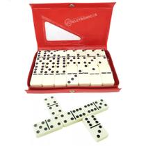 Domino De Osso Profissional Estojo 28 Peças Diverção LUADO28 Domino De Osso Profissional Estojo 28 Peças Diverção LUADO28