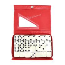 Domino De Osso Profissional Estojo 28 Peças Diversão LUADO28VM