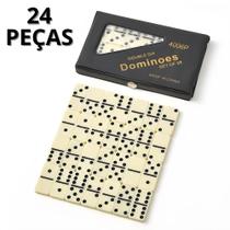 Dominó De Osso Profissional Grande Estojo Domino Com 28 Peças Grandes Jogo Educativo Brincadeira Dominó De Osso Profissional Grande Estojo Domino Com 28 Peças Grandes Jogo Educativo Brincadeira