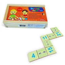 Dominó De Subtração 28 Peças MDF: Aprenda matemática e divirta-se já!