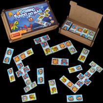 Dominó Divertido Fundo Do Mar 28 Peças Madeira Com Caixa Dominó Divertido Fundo Do Mar 28 Peças Madeira Com Caixa