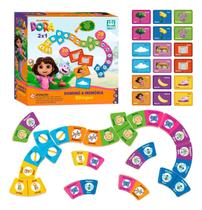 Dominó E Memória Bilíngue Dora Aventureira Brinquedo - Nig