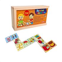 Dominó Educativo Associação de Ideias 28 peças - Carimbras - 3 anos Dominó Educativo Associação de Ideias 28 peças - Carimbras - 3 anos