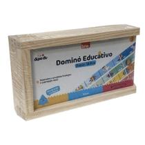 Dominó Educativo Divisão Silábica 28Pçs Di-Pe-Du Brw