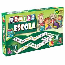 Dominó Escola 28 Peças Madeira Dominó Escola 28 Peças Madeira