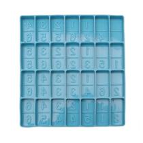 Domino Game Toys Epoxy Resin Mold Number Dominoes Casting Silicone Mould DIY Crafts Polymer Clay Jewely Making Tools