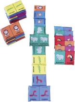 Dominó Gigante Espuma 28 Peças - Animais Selvagens