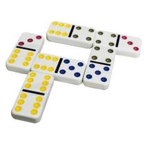 Dominó Infantil 28 Peças 4Mm Plástico Branco Dominó Infantil 28 Peças 4Mm Plástico Branco