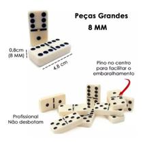 Domino jogo de salao adulto com 28 peças mr1104