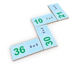 Dominó Multiplicação com 28 peças