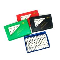 Dominó Para Jogo Profissional De Osso Estojo Com 28 Peças Pontos Das Peças Preto - Luatek Dominó Para Jogo Profissional De Osso Estojo Com 28 Peças Pontos Das Peças Preto - Luatek