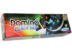 Dominó Pingos Coloridos 28 Peças - Xalingo