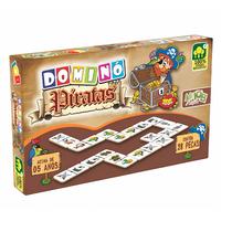 Dominó Piratas 28 Peças Madeira