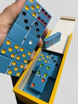 Dominó Premium Artesanal PVC com Pino Não quebra Pintado com tinta automotiva + Caixa Personalizada Dominó Premium Artesanal PVC com Pino Não quebra Pintado com tinta automotiva + Caixa Personalizada