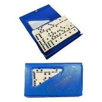 Dominó Profissional de Osso Com Estojo de PVC - 9 Milimetros - Javick Dominó Profissional de Osso Com Estojo de PVC - 9 Milimetros - Javick