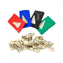 Dominó Profissional De Osso Estojo Com 28 Peças Dominó Profissional De Osso Estojo Com 28 Peças