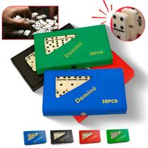 Dominó Profissional De Osso Estojo Com Estojo 28 Peças Double Six Linha Premium Dominó Profissional De Osso Estojo Com Estojo 28 Peças Double Six Linha Premium