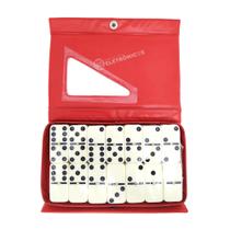Domino Profissional Estojo 28 Peças Jogo Divertido Com Estojo LUADO28 Domino Profissional Estojo 28 Peças Jogo Divertido Com Estojo LUADO28