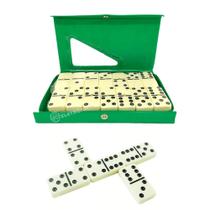 Domino Profissional Estojo 28 Peças Jogo Divertido Com Estojo LUADO28 Domino Profissional Estojo 28 Peças Jogo Divertido Com Estojo LUADO28