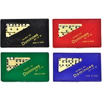 Dominó Profissional Osso Estojo 28 Peças Double Six Jogo Azul Dominó Profissional Osso Estojo 28 Peças Double Six Jogo Azul