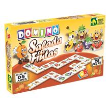 Dominó Salada De Frutas 28 Peças Madeira