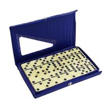 Domino Tipo Osso 40X20X5MM Double Six No Estojo De Plastico