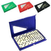 Domino tipo osso 48x23x9mm double six no estojo de plastico colors - Dm Toys Domino tipo osso 48x23x9mm double six no estojo de plastico colors - Dm Toys