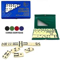Domino tipo osso 48x24x6,5mm no estojo de plastico colors - HM COMERCIO Domino tipo osso 48x24x6,5mm no estojo de plastico colors - HM COMERCIO