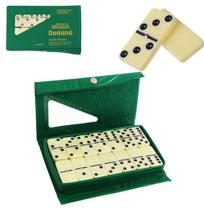 Domino tipo osso 50,5x25x10mm no estojo de plastico verde - WESTERN Domino tipo osso 50,5x25x10mm no estojo de plastico verde - WESTERN