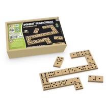 Dominó tradicional madeira (estojo) Dominó tradicional madeira (estojo)