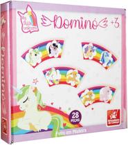 Domino unicornios brincadeira de criança -
