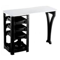 Dompel - Mesa Manicure C/ Gavetas Preta Vegas - Dompel