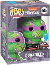 Donatello Artist Series Teenage Mutant Ninja Turtles Funko Pop! Figura de vinil com Pop! Protetor - Exclusivo