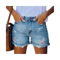 DongCMY 2025 nova moda casual feminina all fit buraco personalidade calças retas bolso shorts jeans DongCMY 2025 nova moda casual feminina all fit buraco personalidade calças retas bolso shorts jeans