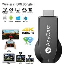 Dongle de tela sem fio, receptor WiFi, 1080P HD, preto