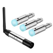 Donner de controlador DMX sem fio com 3 receptores e 1 transmissor