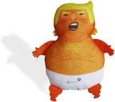 Donny Doll - Baby Donald Trump Blimp Plush Doll - Catnip Trump Toy, Baby Trump. Brinquedo de Novidade Baby Trump Balloon Protest Cat Toy/Gag Gift Elefante Branco Elfo de prateleira de Natal
