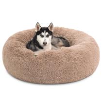 Donut calmante Bed Bed Sure, lavável para cães grandes, preto Donut calmante Bed Bed Sure, lavável para cães grandes, preto