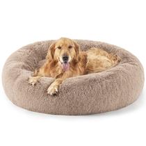 Donut calmante Bed Bed Sure lavável para cães XL Dogs Camel