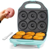 Donut Maker Baker's Friend Mini Aqua de 6 cavidades e 7,5 cm